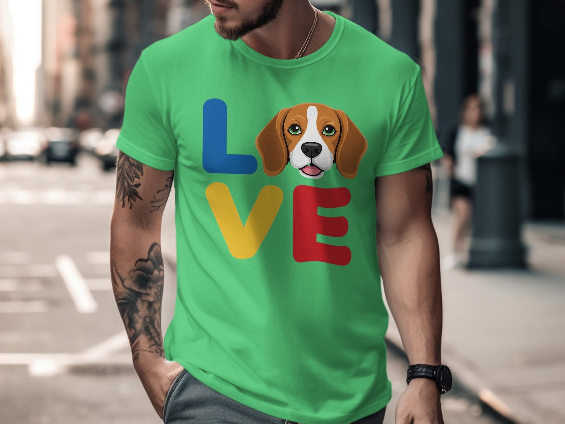 Love Beagle Graphic T-Shirt Design Cute Dog product