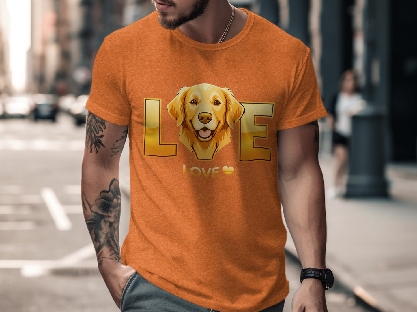 Dog Lover Graphic T-shirt Golden Retriever Design product
