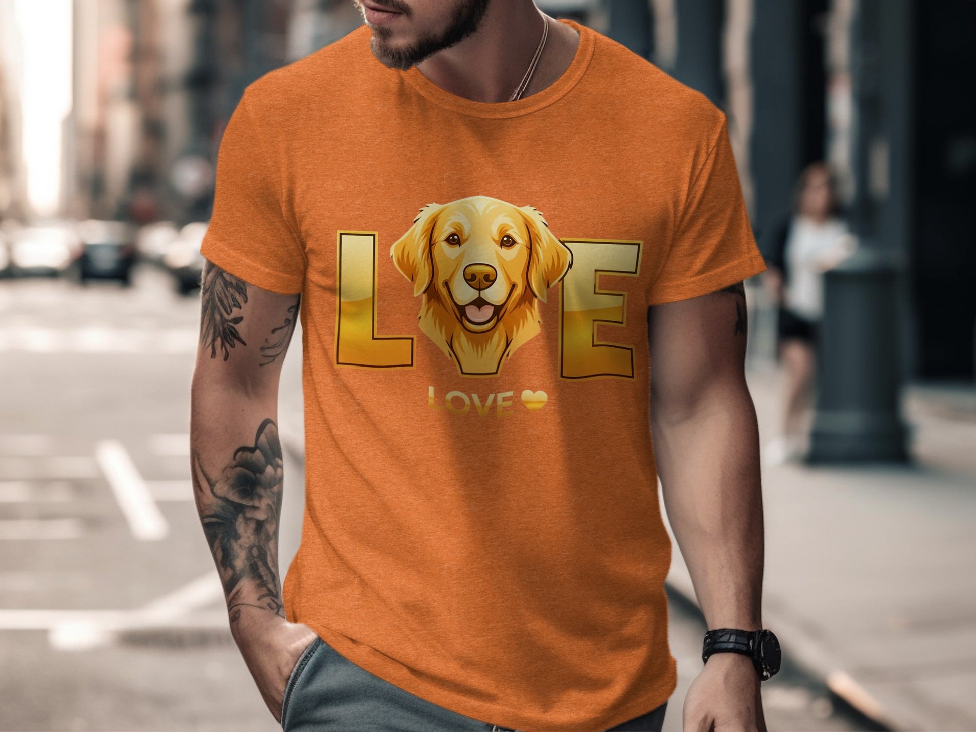 Dog Lover Graphic T-shirt Golden Retriever Design product