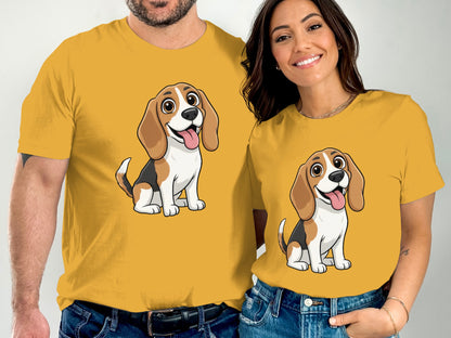 Adorable Beagle Cartoon Shirt for Dog Lovers