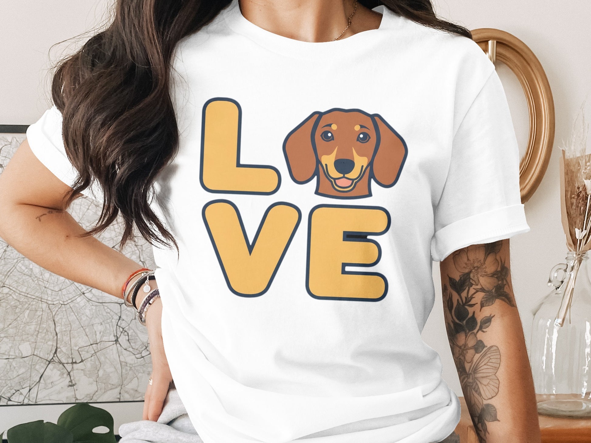 Love Dachshund T-Shirt Cute Dog Lover Design product type
