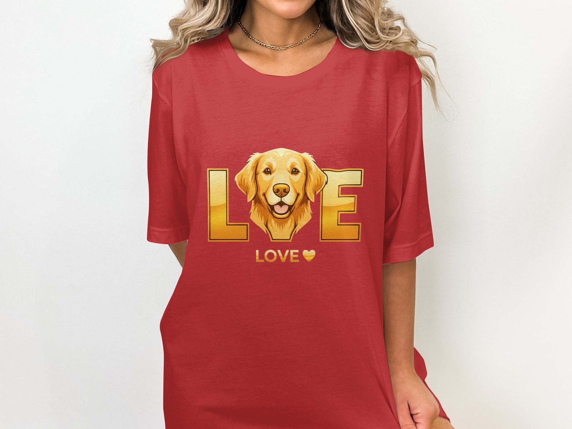 Golden Retriever Love Graphic Design T-Shirt product