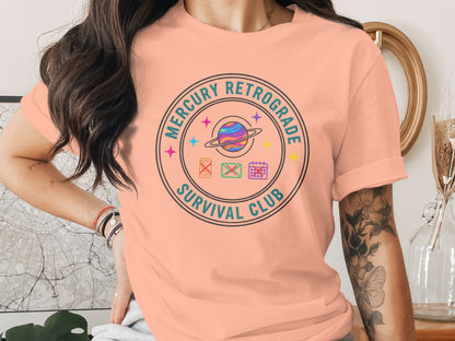 Mercury Retrograde Survival Club Graphic T-Shirt