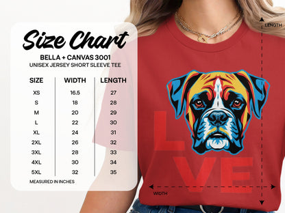 Colorful Dog Print LOVE Short Sleeve Tee product