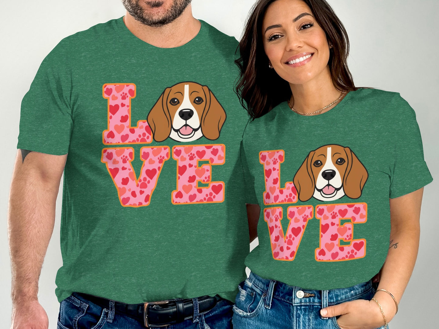 Adorable Beagle Dog Love Print on Comfortable Product Type