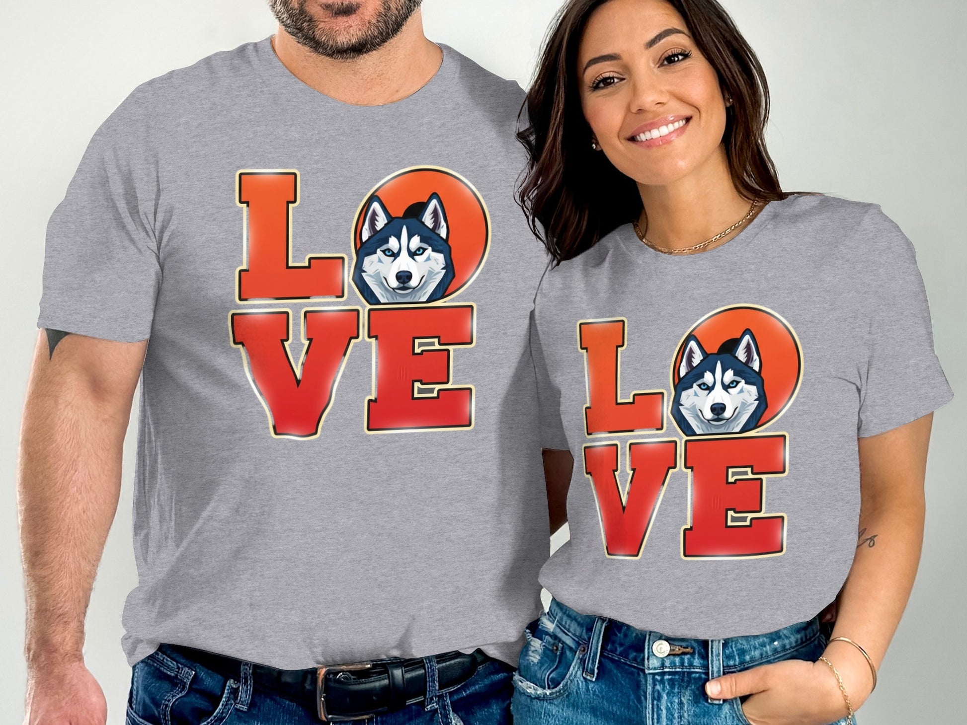 Love Husky Graphic Tee Perfect for Dog Lovers product type
