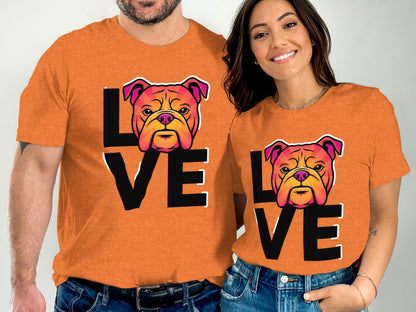 Love Bulldog Graphic Design T-Shirt product type