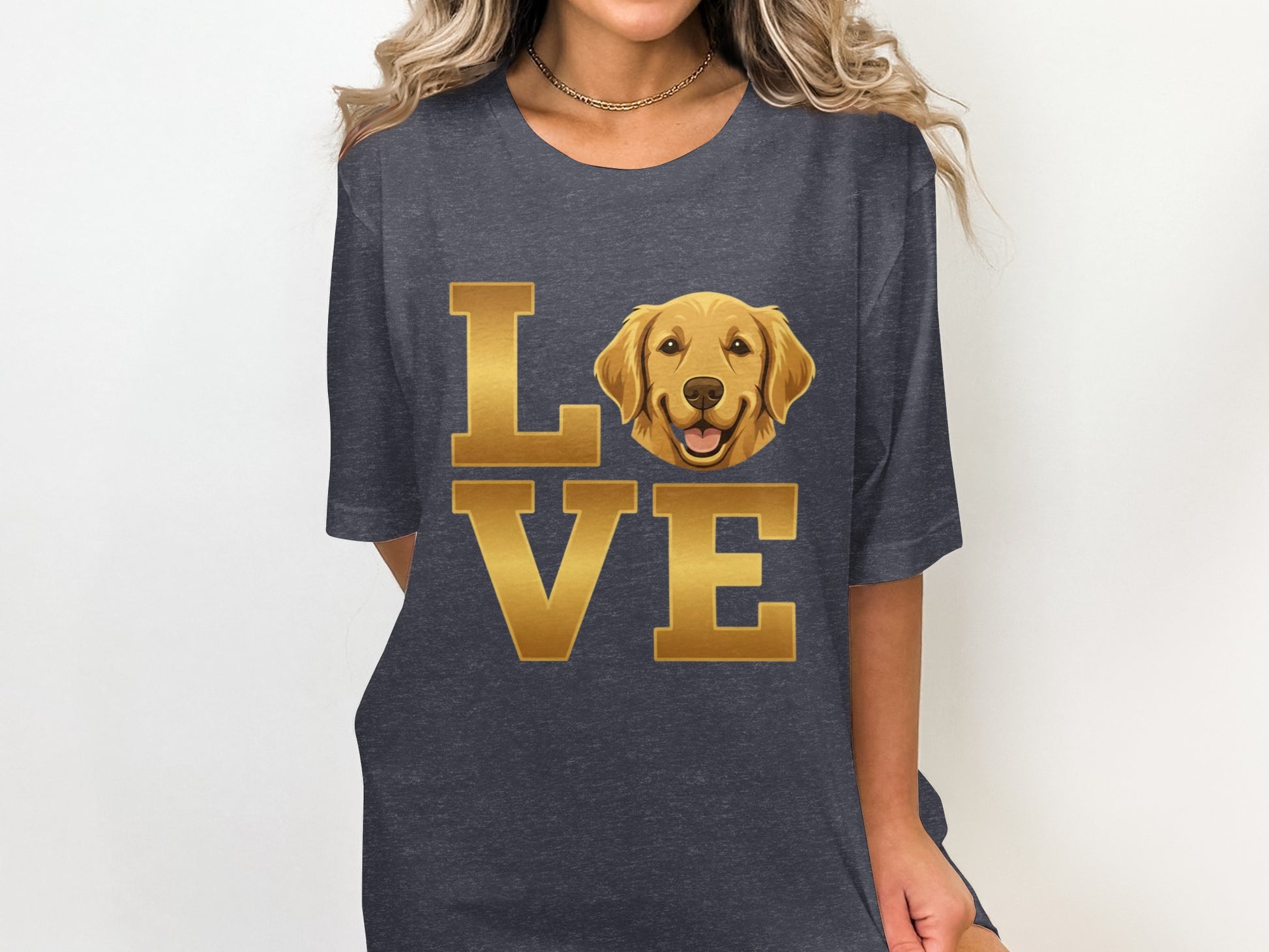 Golden Retriever Love Print Graphic T-shirt product
