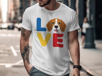 Love Dog Graphic T-Shirt for Pet Lovers Apparel product