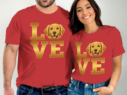 Love Golden Retriever Graphic Unisex T-Shirt product