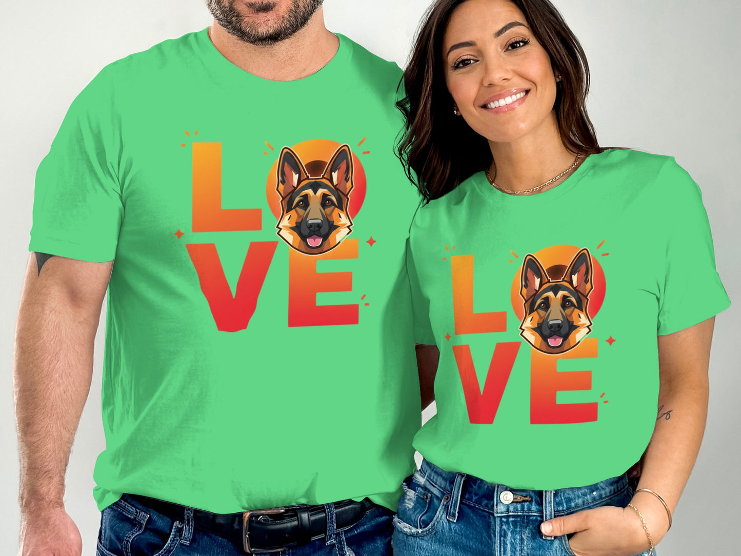 Love Graphic Design Matching Couples T-Shirt product type