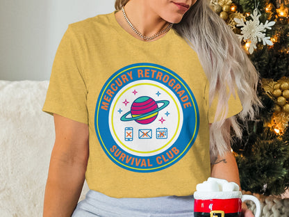 Mercury Retrograde Survival Club T-Shirt Design