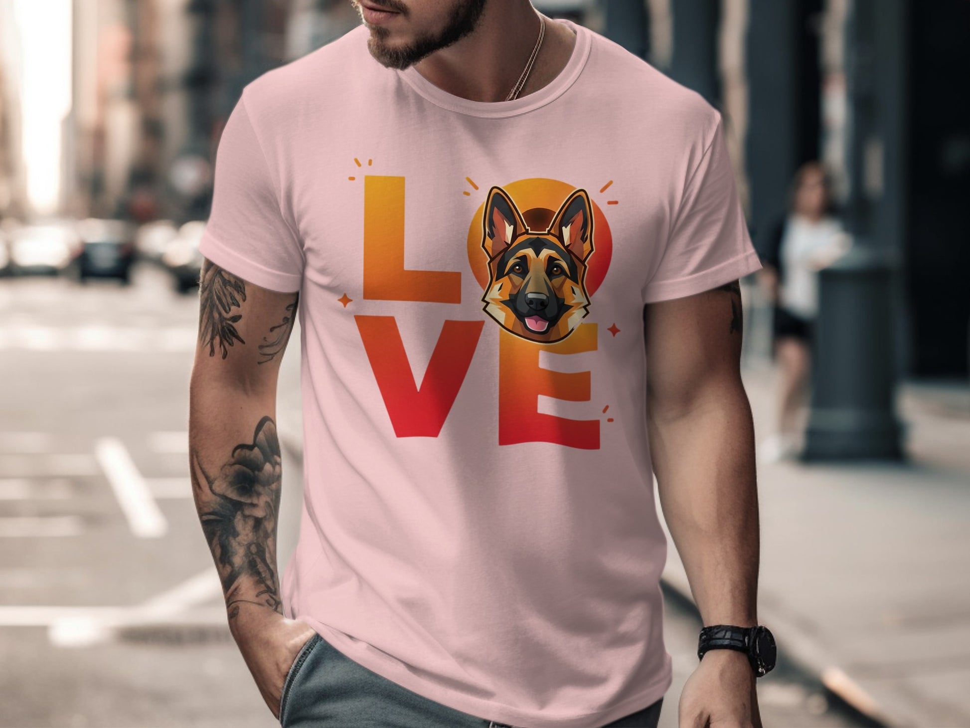 Love German Shepherd Dog Graphic Tee product type