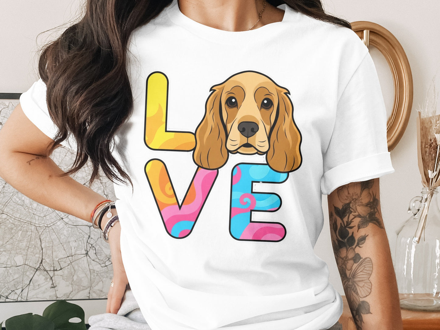 Love Graphic Dog Print Short Sleeve T-Shirt product