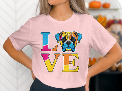 Colorful Love With Dog Illustration T-Shirt product