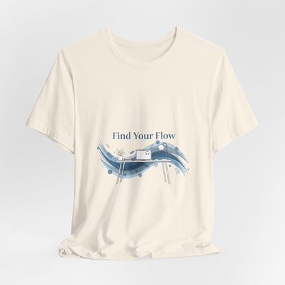 Find Your Flow Tee | flow state, productivity art, focus motivation