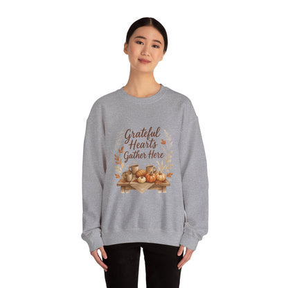 Grateful Hearts Gather Here Sweatshirt