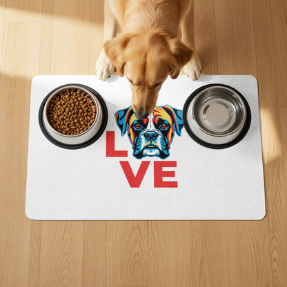 Colorful Dog Love Feeding Mat for Pets product type