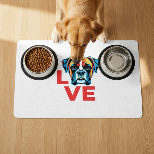 Colorful Dog Love Feeding Mat for Pets product type