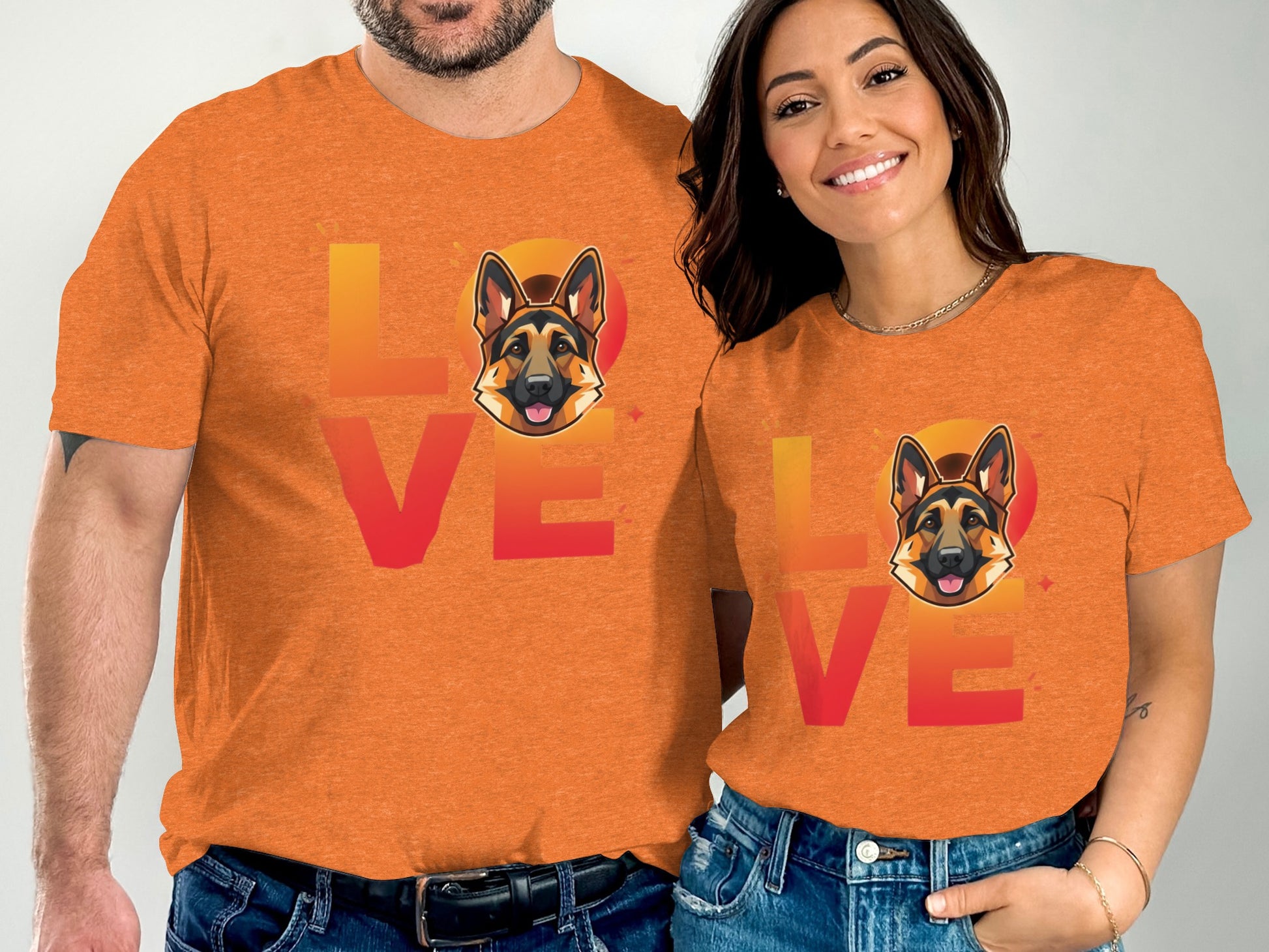 Love German Shepherd Print T-shirt product type