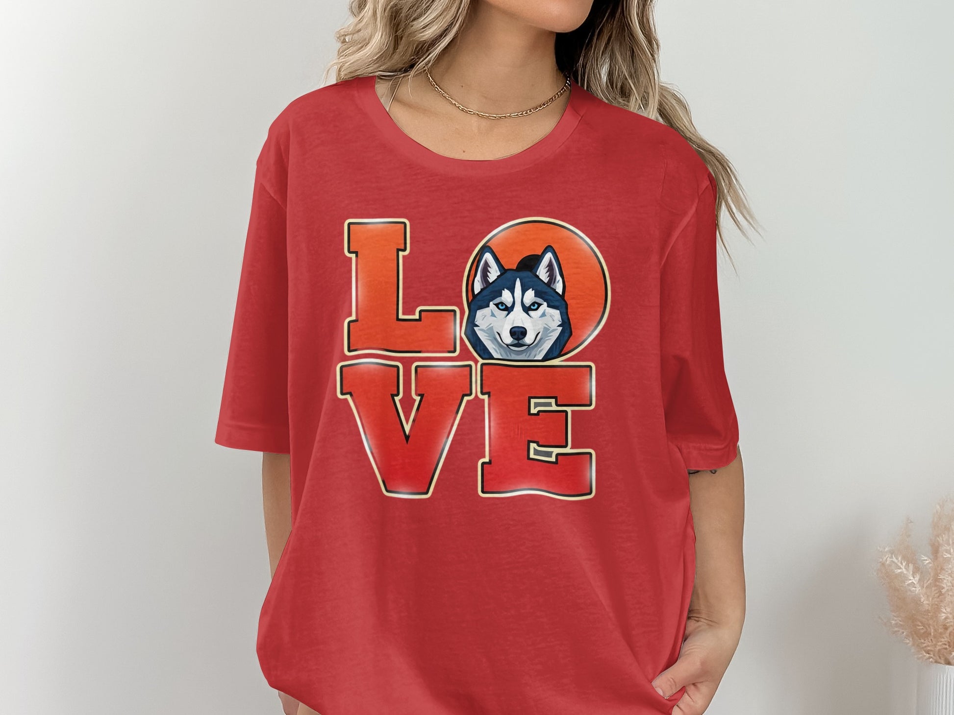 Love Husky Graphic Design T-shirt product type