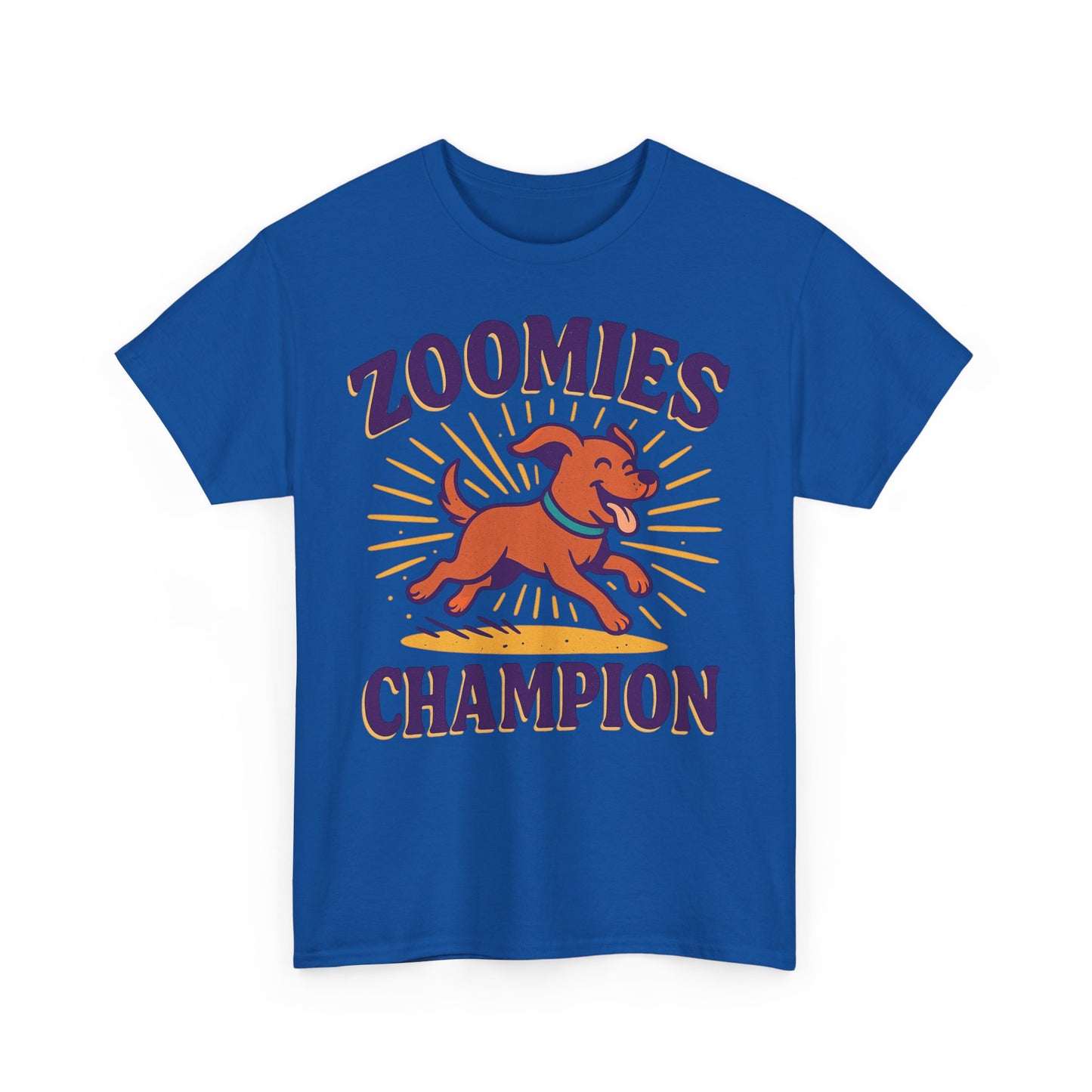 Dog Lover's Zoomies Champion Tee, Unisex Heavy Cotton Tee for Pet Parents, Perfect Gift for Birthdays, Dog Days, Animal Lovers, Casual Wear