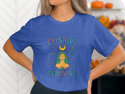 Cosmic Feminine Graphic Tee Shirt product