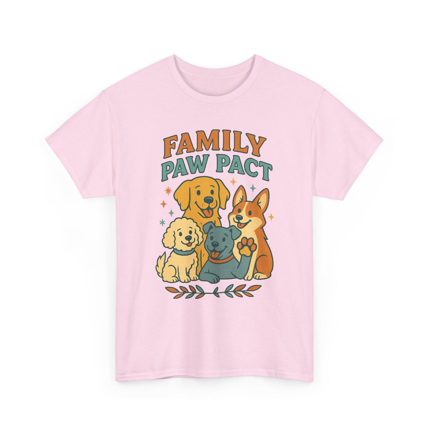 Paw Pact Family Tee: Dog Lovers Shirt, Unisex Cotton Tee, Pet Lover Gift, Animal Family T-Shirt, Adoption Celebration Apparel