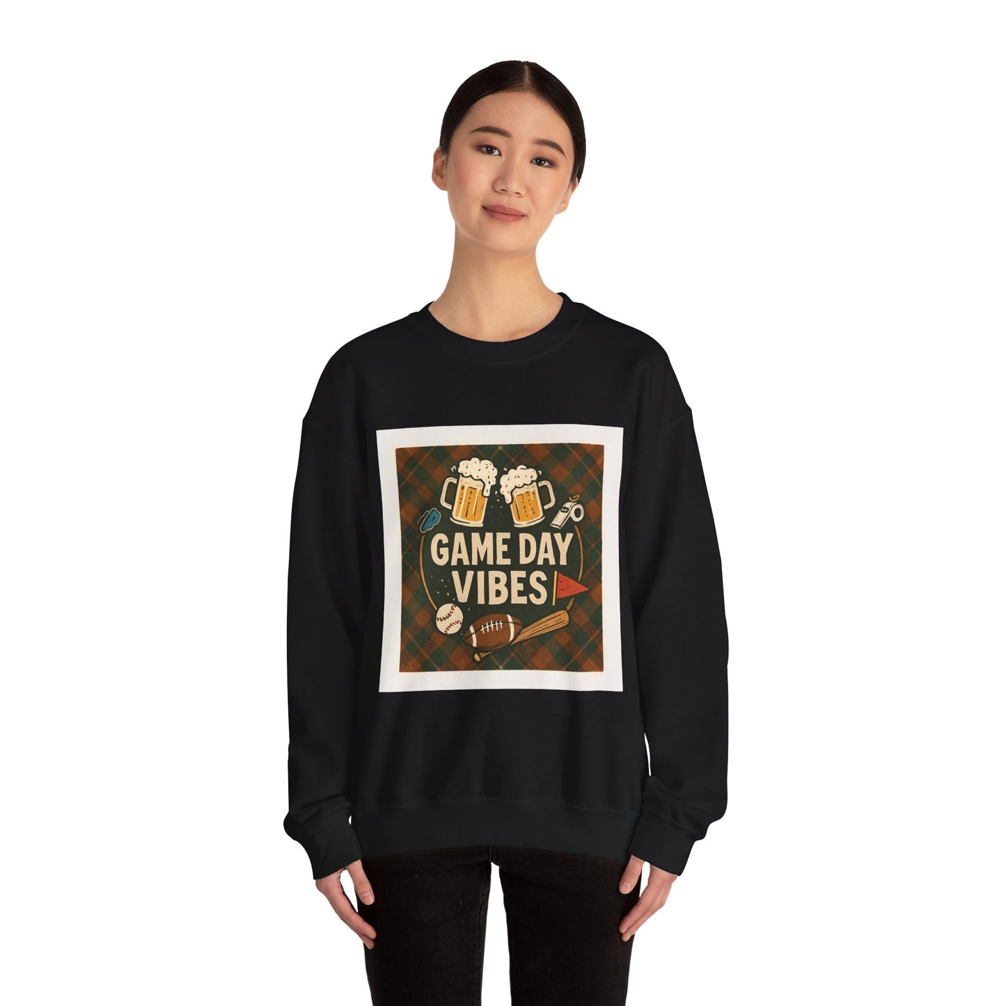 Cozy Sports-Bar / Tailgating Vibes - Unisex Heavy Blend™ Crewneck Sweatshirt