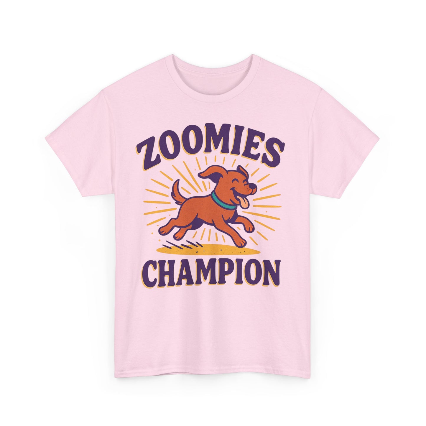 Dog Lover's Zoomies Champion Tee, Unisex Heavy Cotton Tee for Pet Parents, Perfect Gift for Birthdays, Dog Days, Animal Lovers, Casual Wear