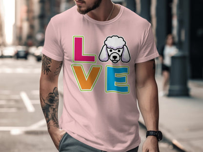 Love Poodle Graphic Print Casual Streetwear T-Shirt product