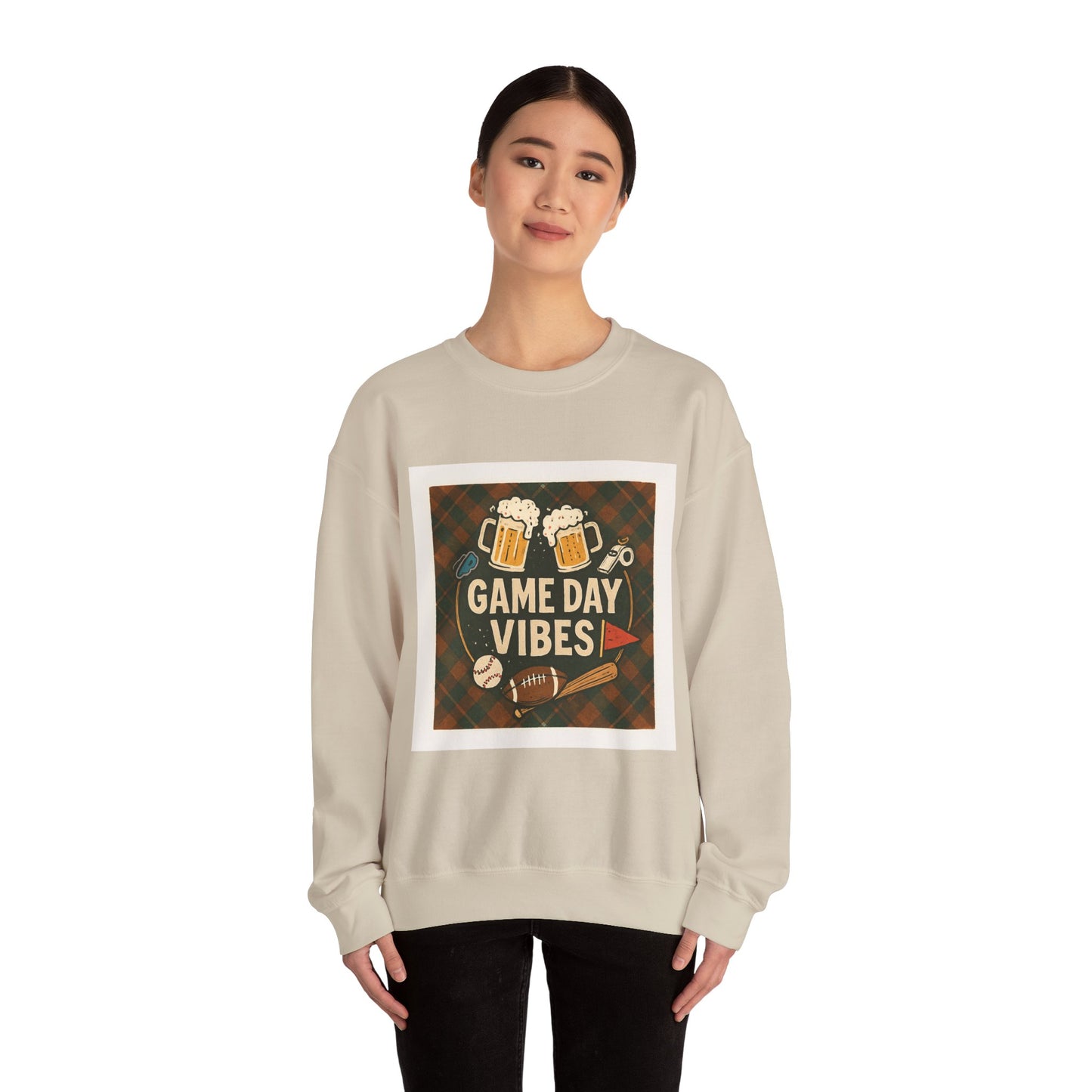 Cozy Sports-Bar / Tailgating Vibes - Unisex Heavy Blend™ Crewneck Sweatshirt