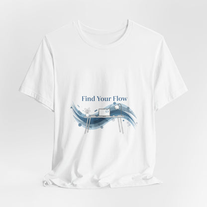 Find Your Flow Tee | flow state, productivity art, focus motivation