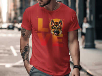 German Shepherd Love Graphic T-Shirt product type