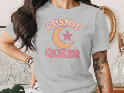 Cosmic Queer Design on Casual T-Shirt Product Type