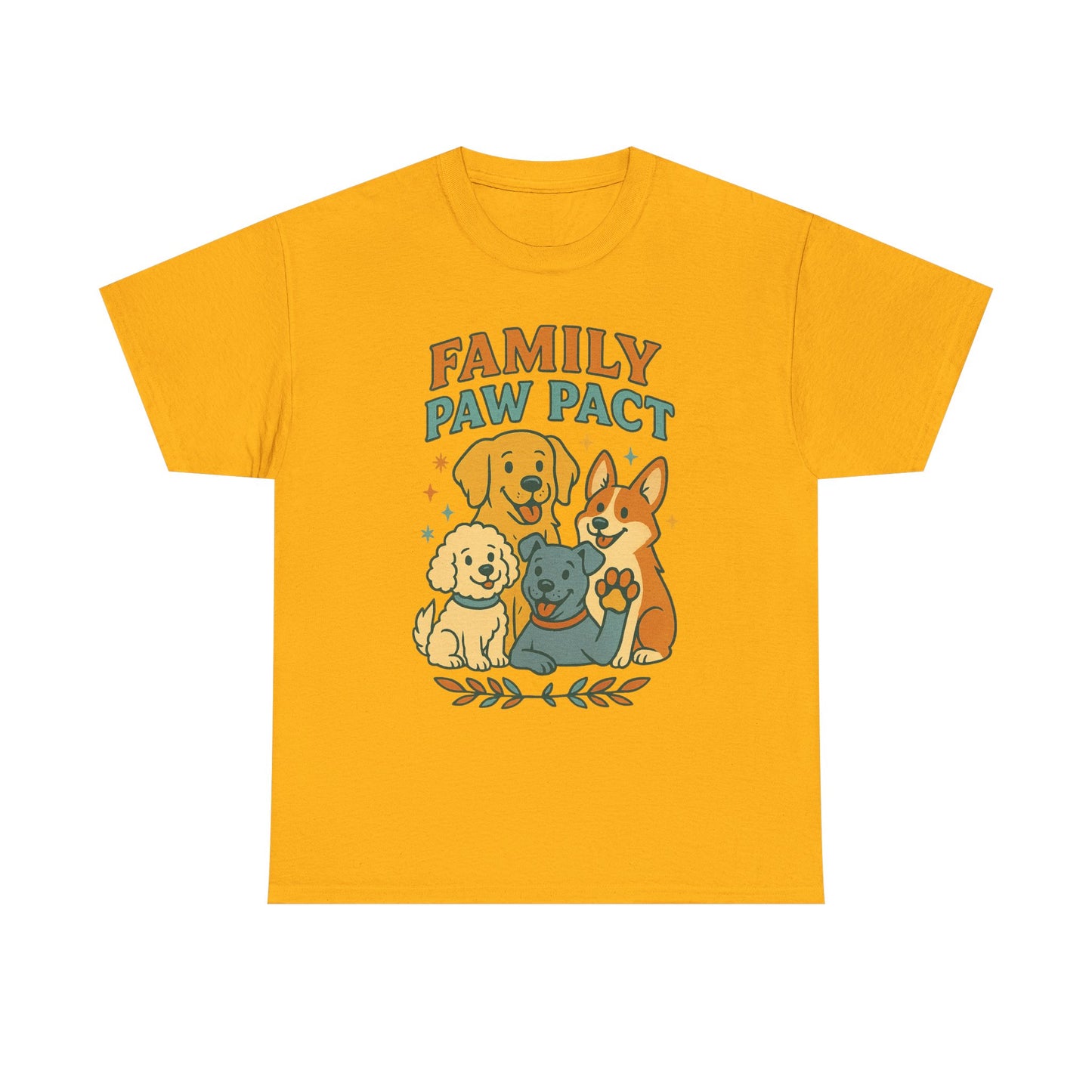 Paw Pact Family Tee: Dog Lovers Shirt, Unisex Cotton Tee, Pet Lover Gift, Animal Family T-Shirt, Adoption Celebration Apparel