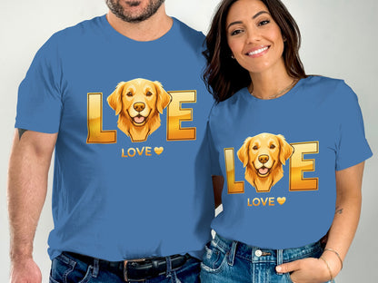 Love Dog Golden Retriever Graphic T-Shirt product type