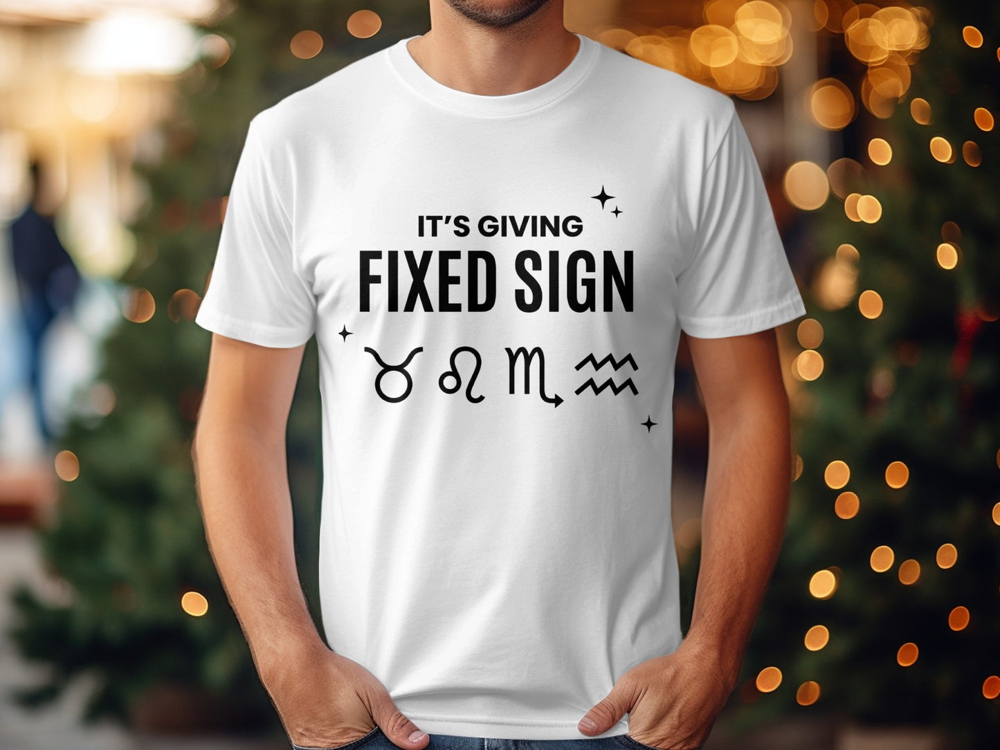 It's Giving Fixed Sign Astrological T-shirt