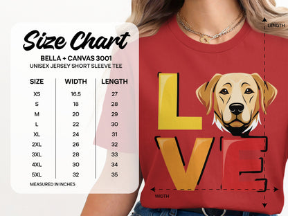 Golden Retriever Love Unisex Jersey Short Sleeve Tee product