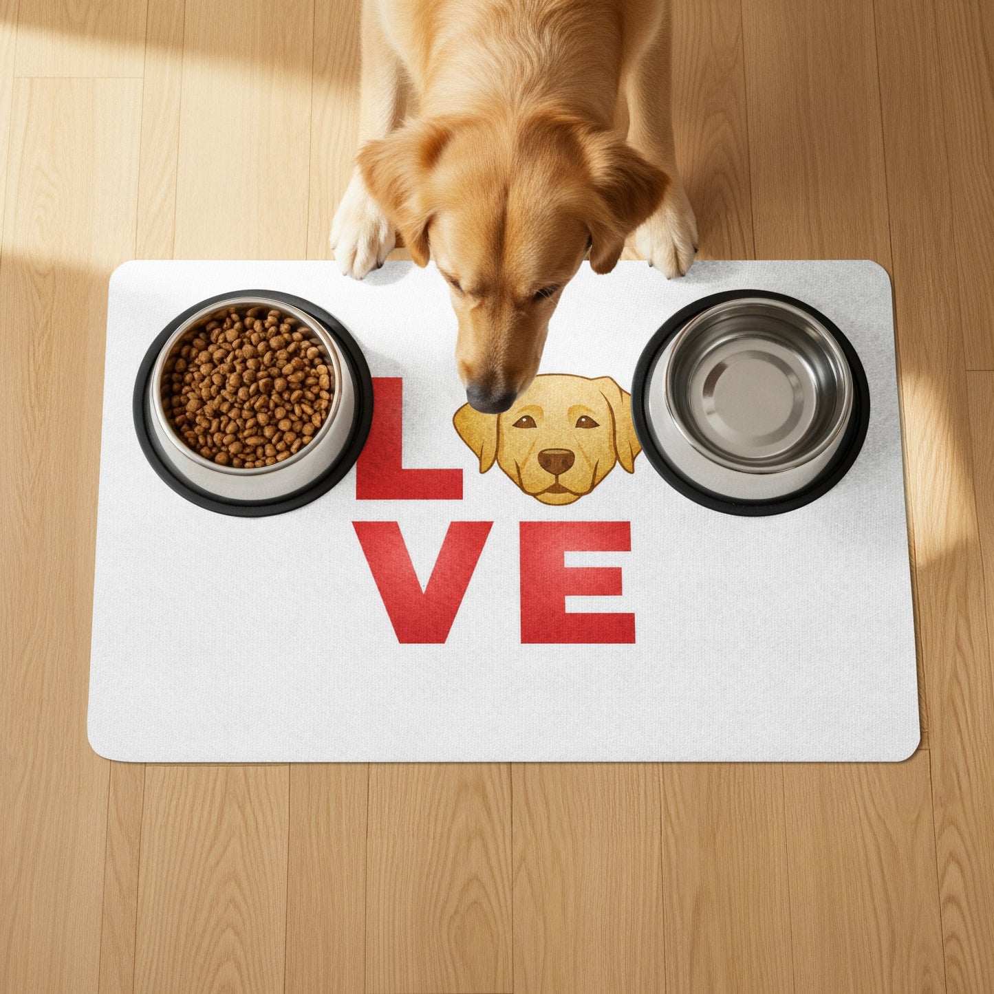 Dog Feeding Mat with Adorable Love Design product type