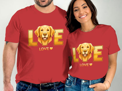 Golden Retriever Love Design T-shirt product type