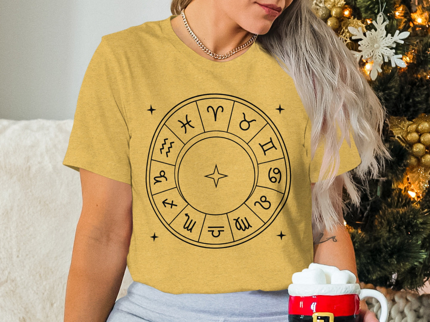 Astrology Zodiac Signs Circle Graphic Shirt