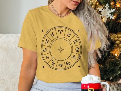 Astrology Zodiac Signs Circle Graphic Shirt