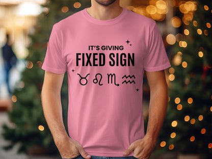 It's Giving Fixed Sign Graphic Tee