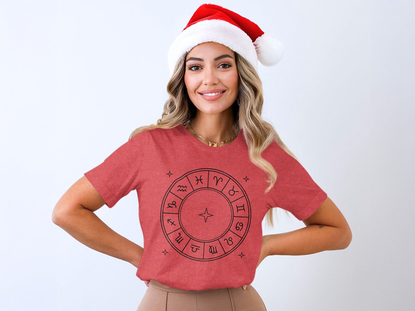 Christmas Themed Horoscope Design T-shirt