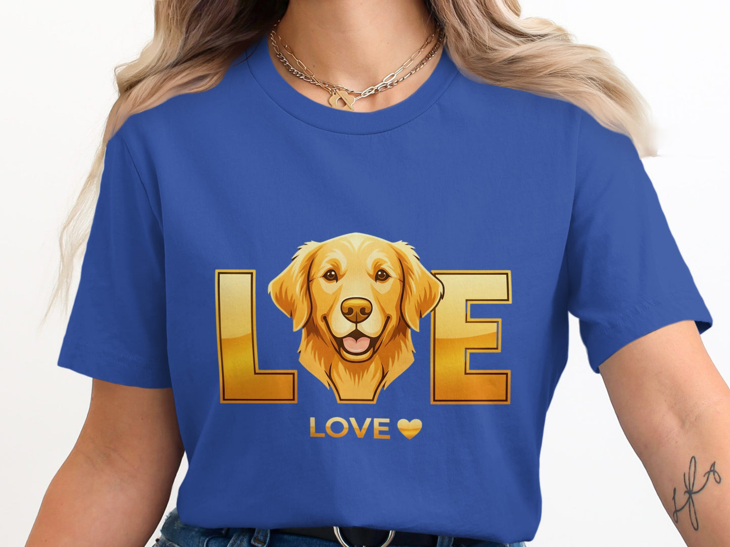 Love Golden Retriever Graphic T-Shirt product type