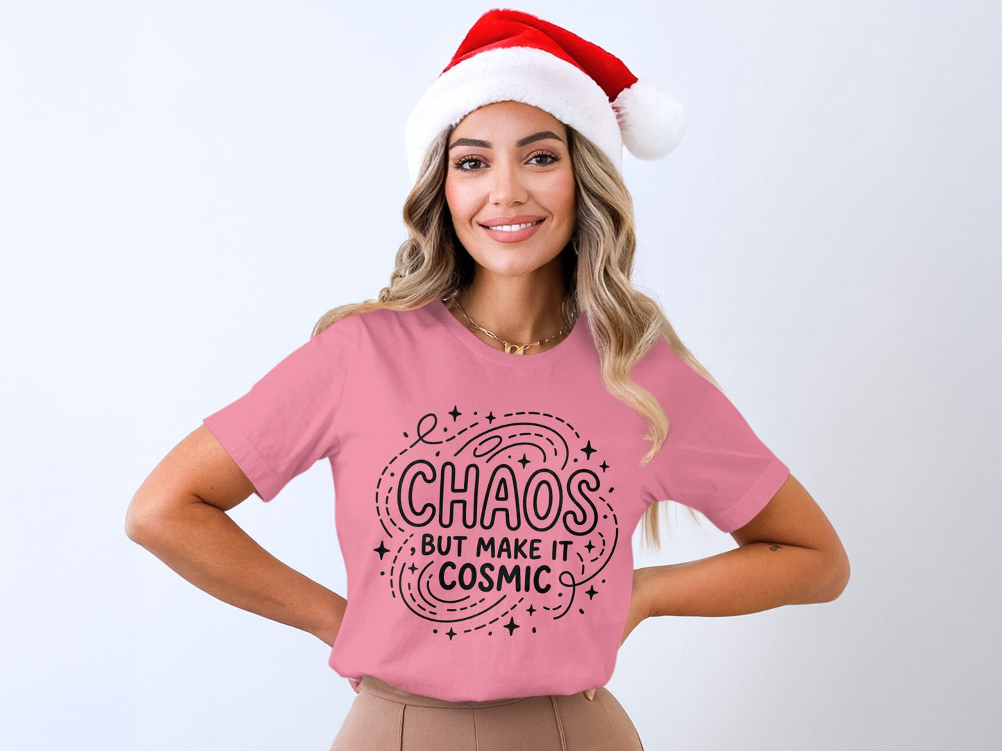 Chaos But Make It Cosmic Holiday T-Shirt