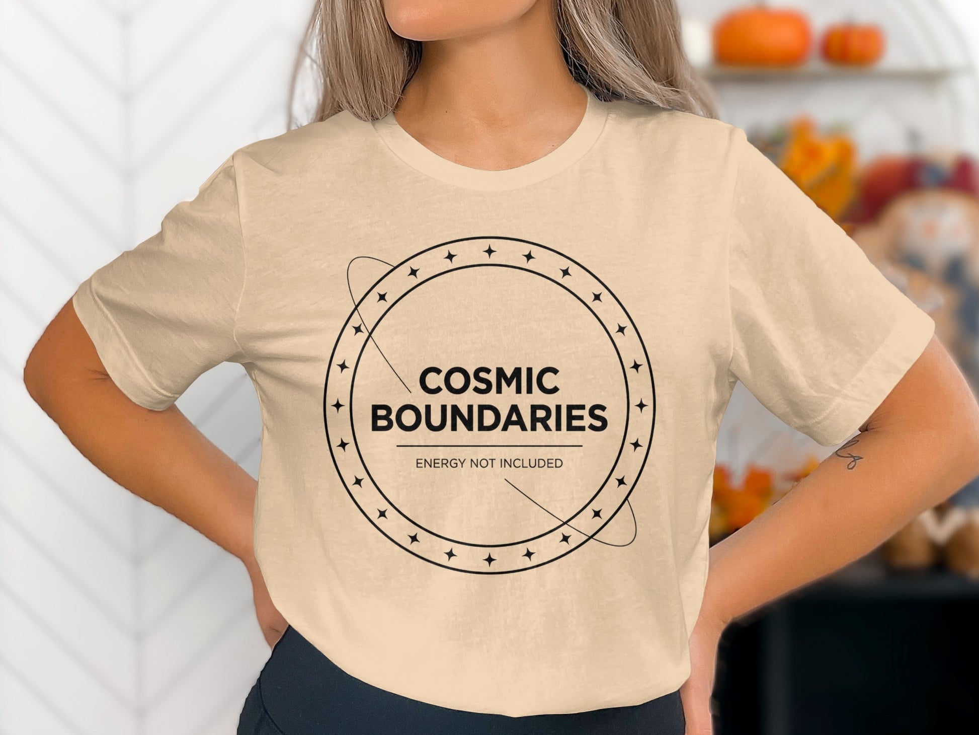 Cosmic Boundaries Graphic Tee Energy Not Included Shirt