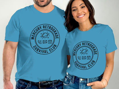 Mercury Retrograde Survival Club graphic tee