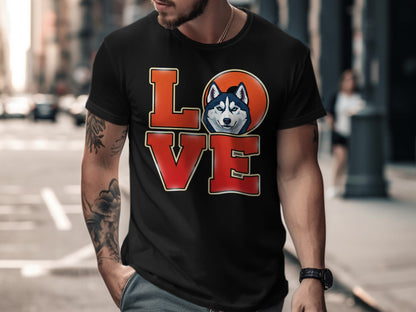 LOVE Husky Graphic Print T-Shirt product